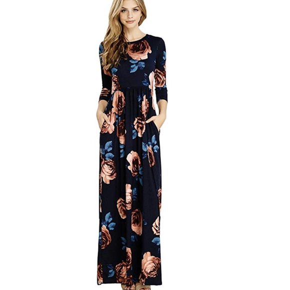 reborn j long sleeve maxi dress